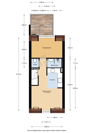 Floorplan - Albert Cuypstraat 159-3, 1073 BC Amsterdam